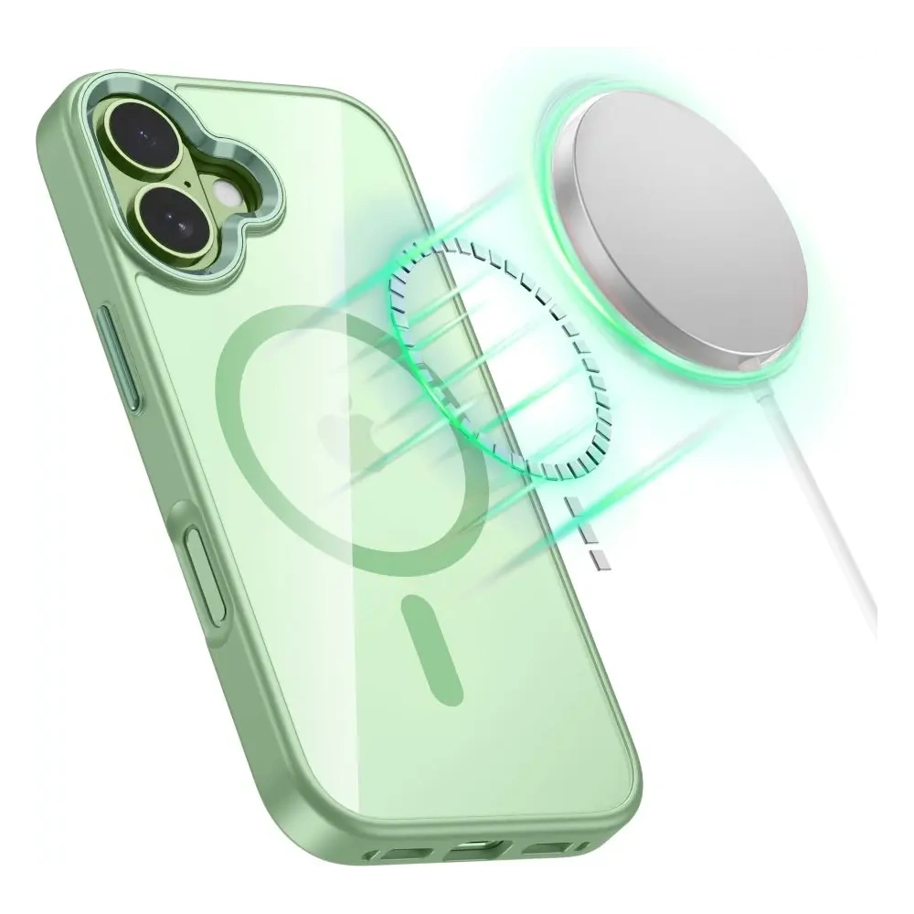 Etui Tech-Protect MagMat MagSafe do Apple iPhone 17 Sage/clear
