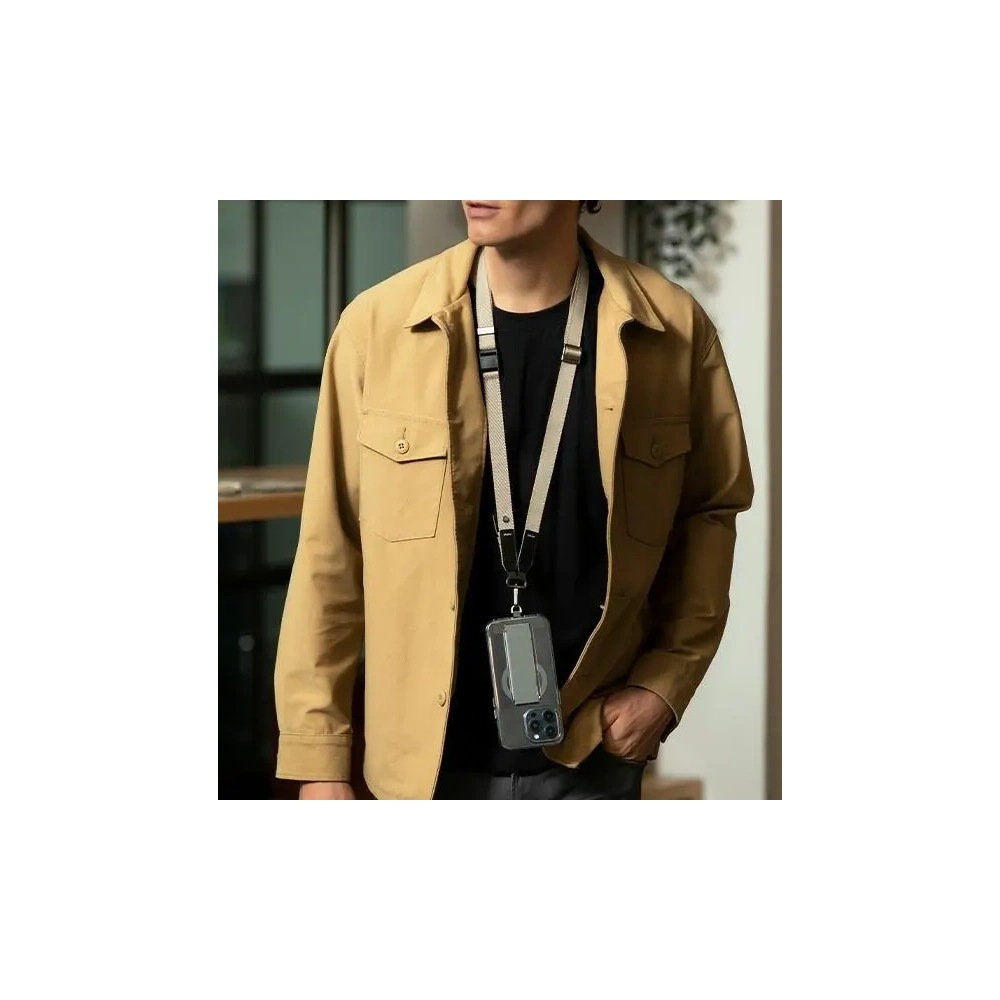 Uniwersalna smycz do telefonu 2w1 UNIQ Vista biały