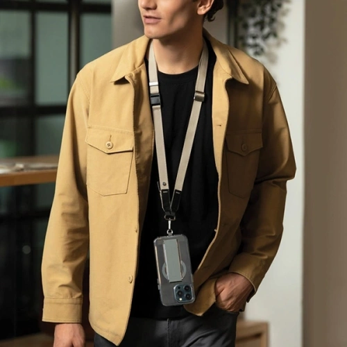 Uniwersalna smycz do telefonu 2w1 UNIQ Vista granatowy