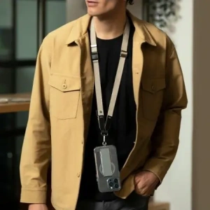 Uniwersalna smycz do telefonu 2w1 UNIQ Vista pastelowy zielony