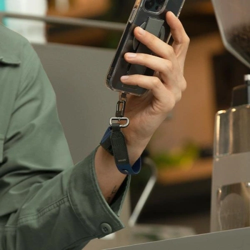 Uniwersalna smycz do telefonu 2w1 UNIQ Vista pastelowy zielony