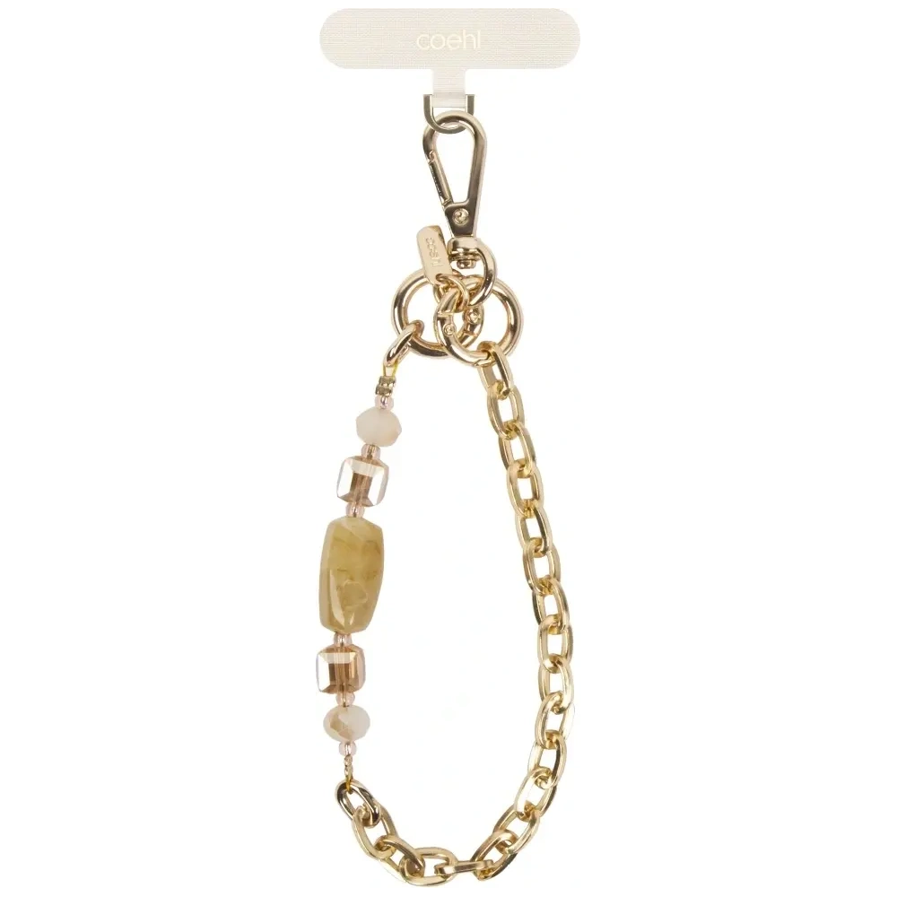 Uniwersalna smycz do telefonu 2w1 UNIQ Coehl Caryne kremowy