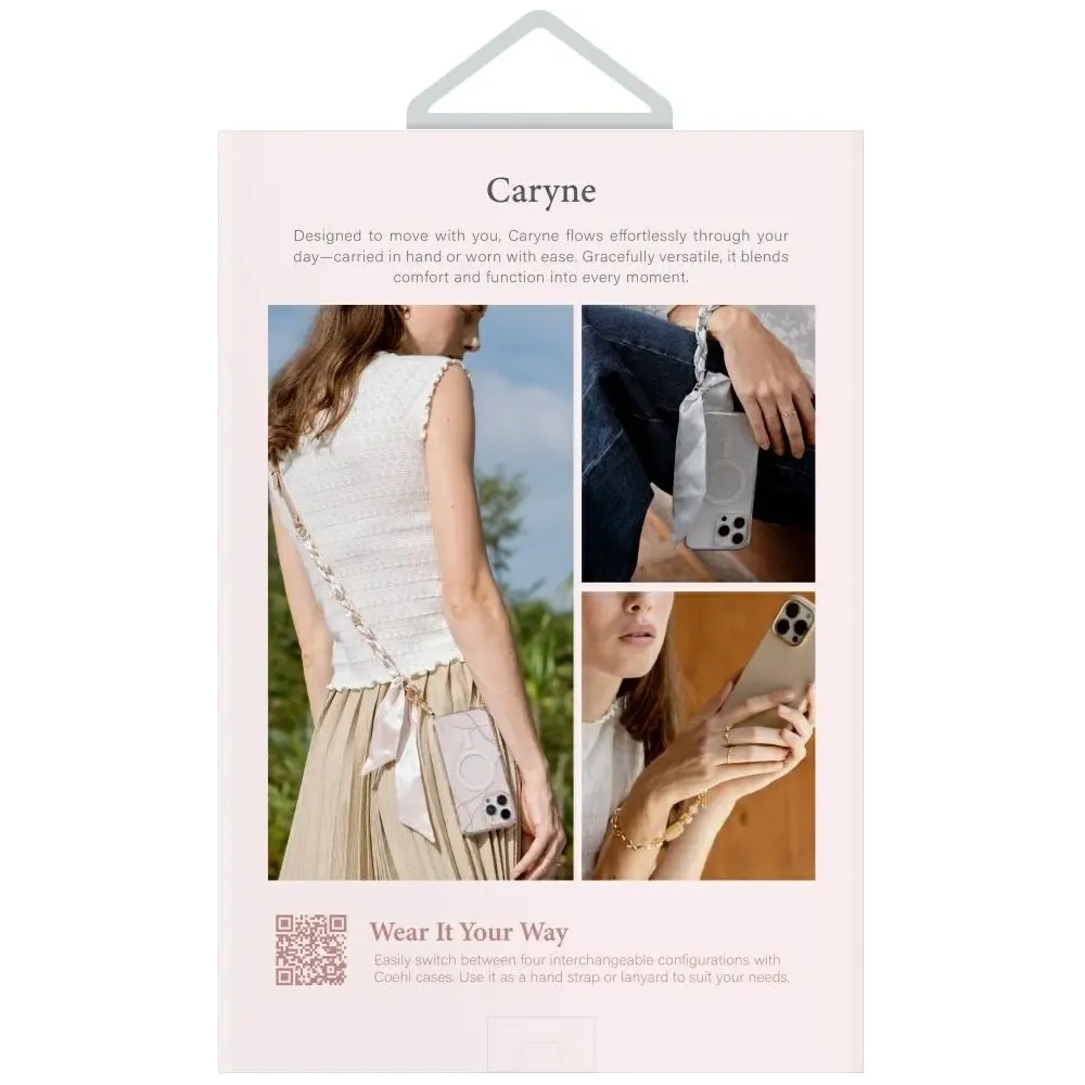 Uniwersalna smycz do telefonu 2w1 UNIQ Coehl Caryne kremowy