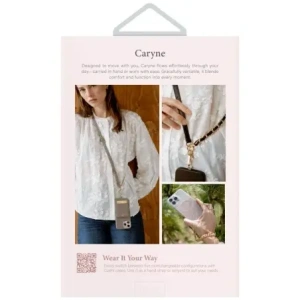 Uniwersalna smycz do telefonu 3w1 UNIQ Coehl Caryne z portfelem na karty ebony