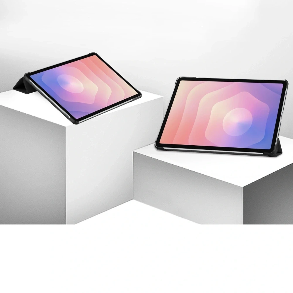 Etui z klapką Bizon Case Tab Croc do Samsung Galaxy Tab S11 Ultra czarne