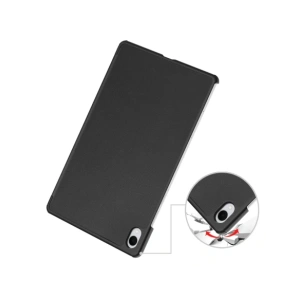 Etui z klapką Bizon Case Tab Croc do Samsung Galaxy Tab S11 Ultra czarne Etui z klapką Bizon Case Tab Croc do Samsung Galaxy Tab S11 Ultra czarne