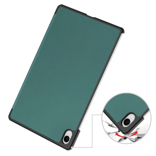 Etui z klapką Bizon Case Tab Croc do Samsung Galaxy Tab S11 Ultra ciemnozielone Etui z klapką Bizon Case Tab Croc do Samsung Galaxy Tab S11 Ultra ciemnozielone