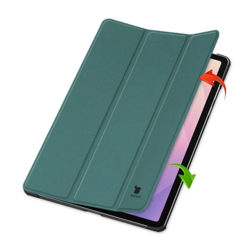 Etui z klapką Bizon Case Tab Croc do Samsung Galaxy Tab S11 Ultra ciemnozielone Etui z klapką Bizon Case Tab Croc do Samsung Galaxy Tab S11 Ultra ciemnozielone