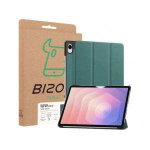 Etui z klapką Bizon Case Tab Croc do Samsung Galaxy Tab S11 Ultra ciemnozielone Etui z klapką Bizon Case Tab Croc do Samsung Galaxy Tab S11 Ultra ciemnozielone