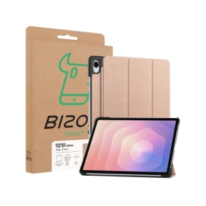 Etui z klapką Bizon Case Tab Croc do Samsung Galaxy Tab S11 Ultra różowozłote Etui z klapką Bizon Case Tab Croc do Samsung Galaxy Tab S11 Ultra różowozłote