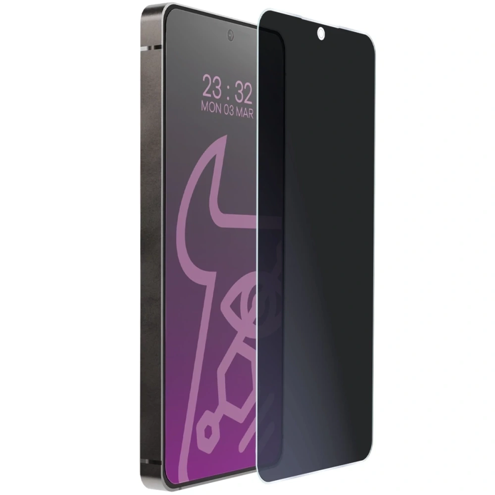 Prywatyzujące szkło hybrydowe Bizon Glass Mule Shadow do Samsung Galaxy S25 FE matowe