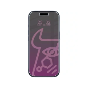 Prywatyzujące szkło hybrydowe Bizon Glass Mule Shadow do Apple iPhone 17 Pro matowe