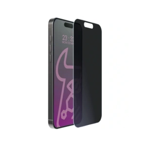 Prywatyzujące szkło hybrydowe Bizon Glass Mule Shadow do Apple iPhone 17 Pro matowe