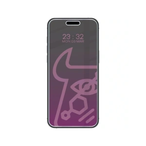 Prywatyzujące szkło hybrydowe Bizon Glass Mule Shadow do Apple iPhone 17 Pro Max matowe