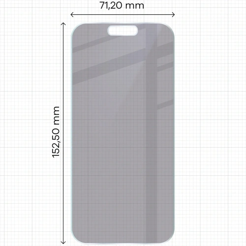 Prywatyzujące szkło hybrydowe Bizon Glass Mule Shadow do Apple iPhone Air matowe