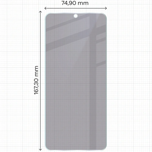 Prywatyzujące szkło hybrydowe Bizon Glass Mule Shadow do Xiaomi Redmi 15C 5G matowe Prywatyzujące szkło hybrydowe Bizon Glass Mule Shadow do Xiaomi Redmi 15C 5G matowe