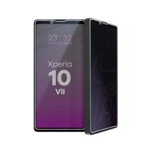 Prywatyzujące szkło hybrydowe Bizon Glass Mule Shadow do Sony Xperia 10 VII matowe