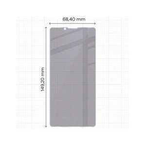 Prywatyzujące szkło hybrydowe Bizon Glass Mule Shadow do Sony Xperia 10 VII matowe