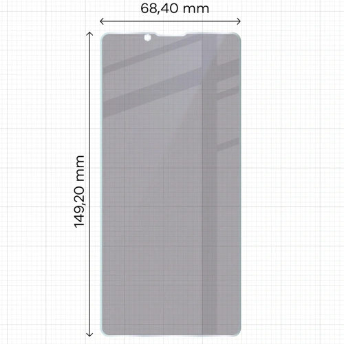 Prywatyzujące szkło hybrydowe Bizon Glass Mule Shadow do Sony Xperia 10 VII matowe