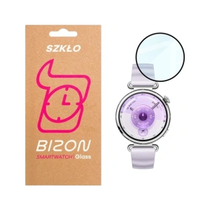 Szkło hybrydowe Bizon Glass Watch Edge Hybrid dla Huawei Watch GT6 41mm czarne