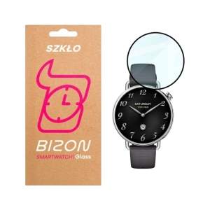 Szkło hybrydowe Bizon Glass Watch Edge Hybrid dla Xiaomi Watch S4 41mm czarne