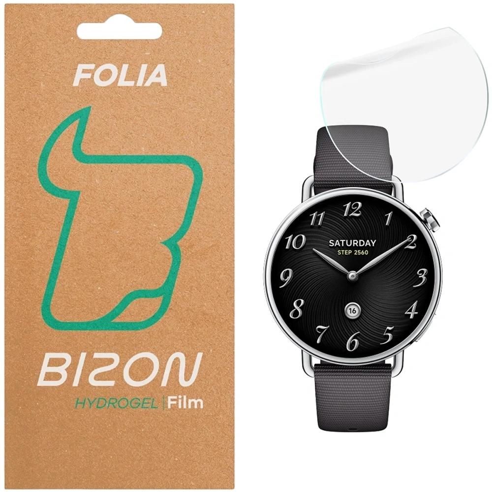 Folia hydrożelowa na ekran Bizon Glass Watch Hydrogel do Xiaomi Watch S4 41mm