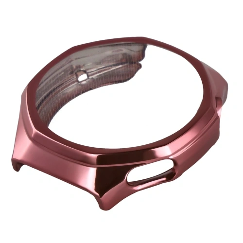 Etui z osłoną ekranu Bizon Case Watch Felipe do Huawei Watch GT6 Pro 46mm różowe