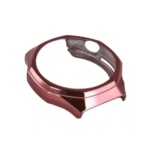 Etui z osłoną ekranu Bizon Case Watch Felipe do Huawei Watch GT6 Pro 46mm różowe