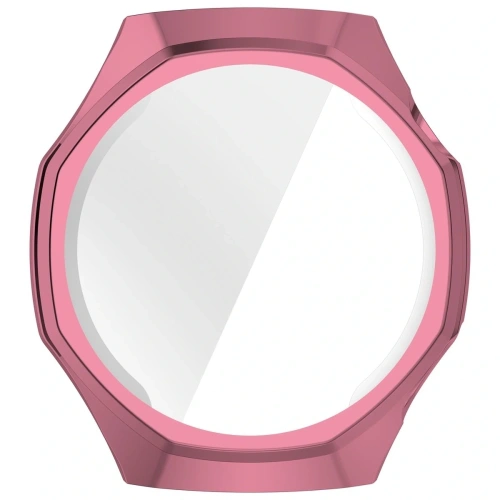 Etui z osłoną ekranu Bizon Case Watch Felipe do Huawei Watch GT6 Pro 46mm różowe