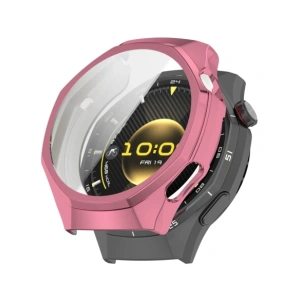 Etui z osłoną ekranu Bizon Case Watch Felipe do Huawei Watch GT6 Pro 46mm różowe