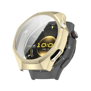 Etui z osłoną ekranu Bizon Case Watch Felipe do Huawei Watch GT6 Pro 46mm złote