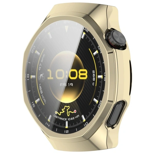 Etui z osłoną ekranu Bizon Case Watch Felipe do Huawei Watch GT6 Pro 46mm złote
