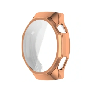 Etui z osłoną ekranu Bizon Case Watch Felipe do Huawei Watch GT6 Pro 46mm różowozłote