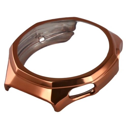 Etui z osłoną ekranu Bizon Case Watch Felipe do Huawei Watch GT6 Pro 46mm różowozłote