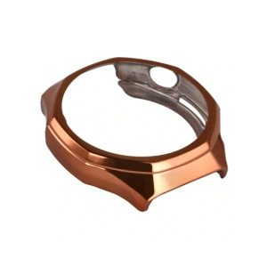 Etui z osłoną ekranu Bizon Case Watch Felipe do Huawei Watch GT6 Pro 46mm różowozłote