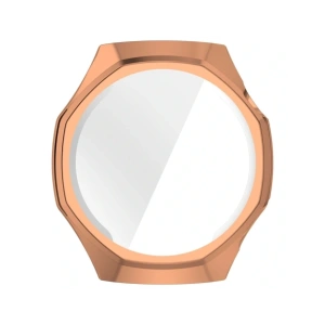 Etui z osłoną ekranu Bizon Case Watch Felipe do Huawei Watch GT6 Pro 46mm różowozłote