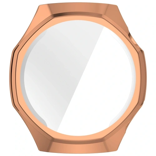 Etui z osłoną ekranu Bizon Case Watch Felipe do Huawei Watch GT6 Pro 46mm różowozłote