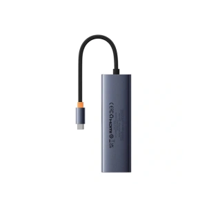 HUB 7w1 Baseus UltraJoy 7-Port USB-C / HDMI4K@30Hz, 2xUSB-A 3.0, USB-C PD, RJ45, SD/TF3.0 HUB 7w1 Baseus UltraJoy 7-Port USB-C / HDMI4K@30Hz, 2xUSB-A 3.0, USB-C PD, RJ45, SD/TF3.0