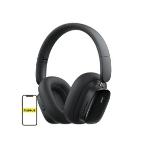Bezprzewodowe słuchawki nauszne Baseus Bowie H1i ANC Bluetooth 5.3 (czarne)