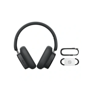 Bezprzewodowe słuchawki nauszne Baseus Bowie H1i ANC Bluetooth 5.3 (czarne)