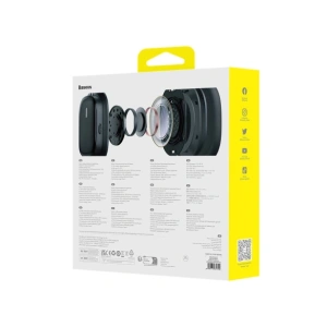 Bezprzewodowe słuchawki nauszne Baseus Bowie H1i ANC Bluetooth 5.3 (czarne)