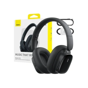 Bezprzewodowe słuchawki nauszne Baseus Bowie H1i ANC Bluetooth 5.3 (czarne)