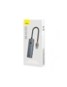 HUB 4w1 Baseus UltraJoy USB-A / 4xUSB-A 3.0 (szary) HUB 4w1 Baseus UltraJoy USB-A / 4xUSB-A 3.0 (szary)