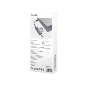 HUB 4w1 Baseus UltraJoy USB-A / 4xUSB-A 3.0 (szary) HUB 4w1 Baseus UltraJoy USB-A / 4xUSB-A 3.0 (szary)