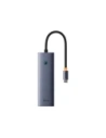 HUB 6w1 Baseus UltraJoy USB-C / HDMI4K@30Hz, 3xUSB-A 3.0+ USB-C PD+RJ45 (szary) HUB 6w1 Baseus UltraJoy USB-C / HDMI4K@30Hz, 3xUSB-A 3.0+ USB-C PD+RJ45 (szary)