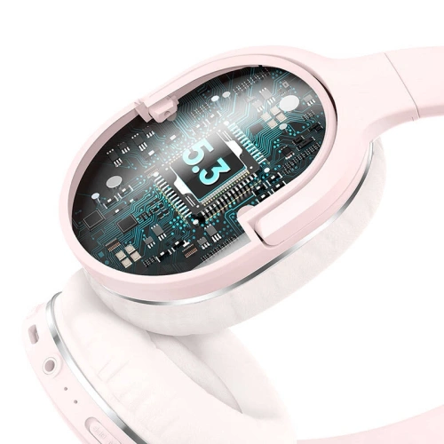 Bezprzewodowe słuchawki nauszne Baseus Encok D02 PRO Bluetooth 5.0 (różowe)