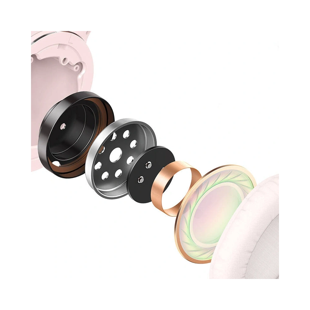 Bezprzewodowe słuchawki nauszne Baseus Encok D02 PRO Bluetooth 5.0 (różowe)