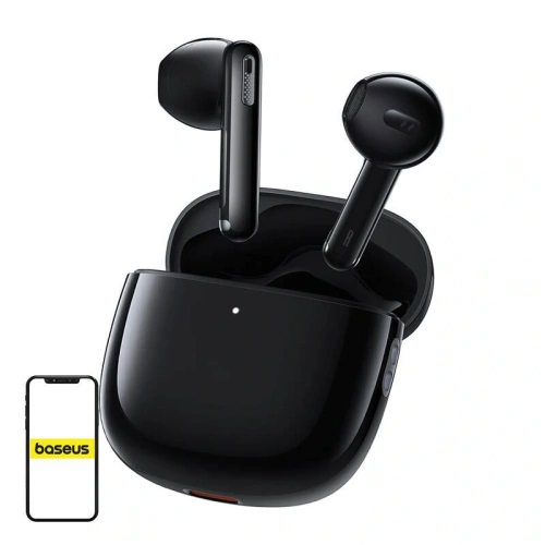 Bezprzewodowe słuchawki douszne TWS Baseus Bowie WX5 Bluetooth 5.3 (czarny)