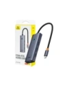 HUB 5w1 Baseus UltraJoy 5-Port USB-C / 4xUSB-A 3.0, USB-C PD Szary HUB 5w1 Baseus UltraJoy 5-Port USB-C / 4xUSB-A 3.0, USB-C PD Szary