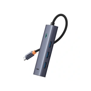 HUB 5w1 Baseus UltraJoy 5-Port USB-C / 4xUSB-A 3.0, USB-C PD Szary HUB 5w1 Baseus UltraJoy 5-Port USB-C / 4xUSB-A 3.0, USB-C PD Szary